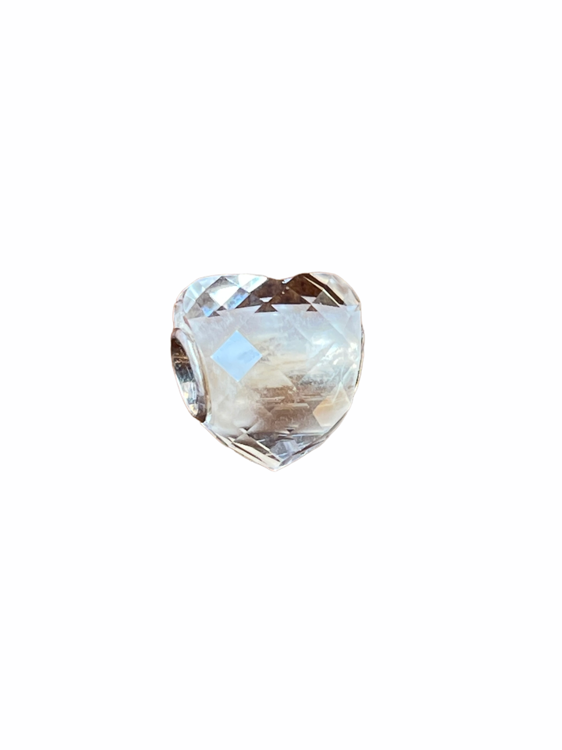 Clear Quartz Heart Bead Valkyrie Gems Beads 3