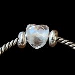 Clear Quartz Heart Bead Valkyrie Gems Beads 4