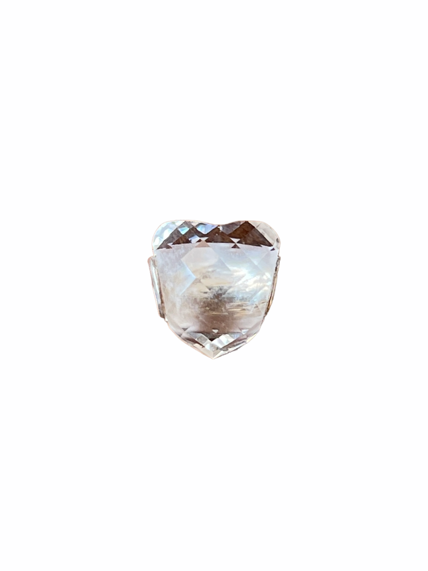 Clear Quartz Heart Bead Valkyrie Gems Beads