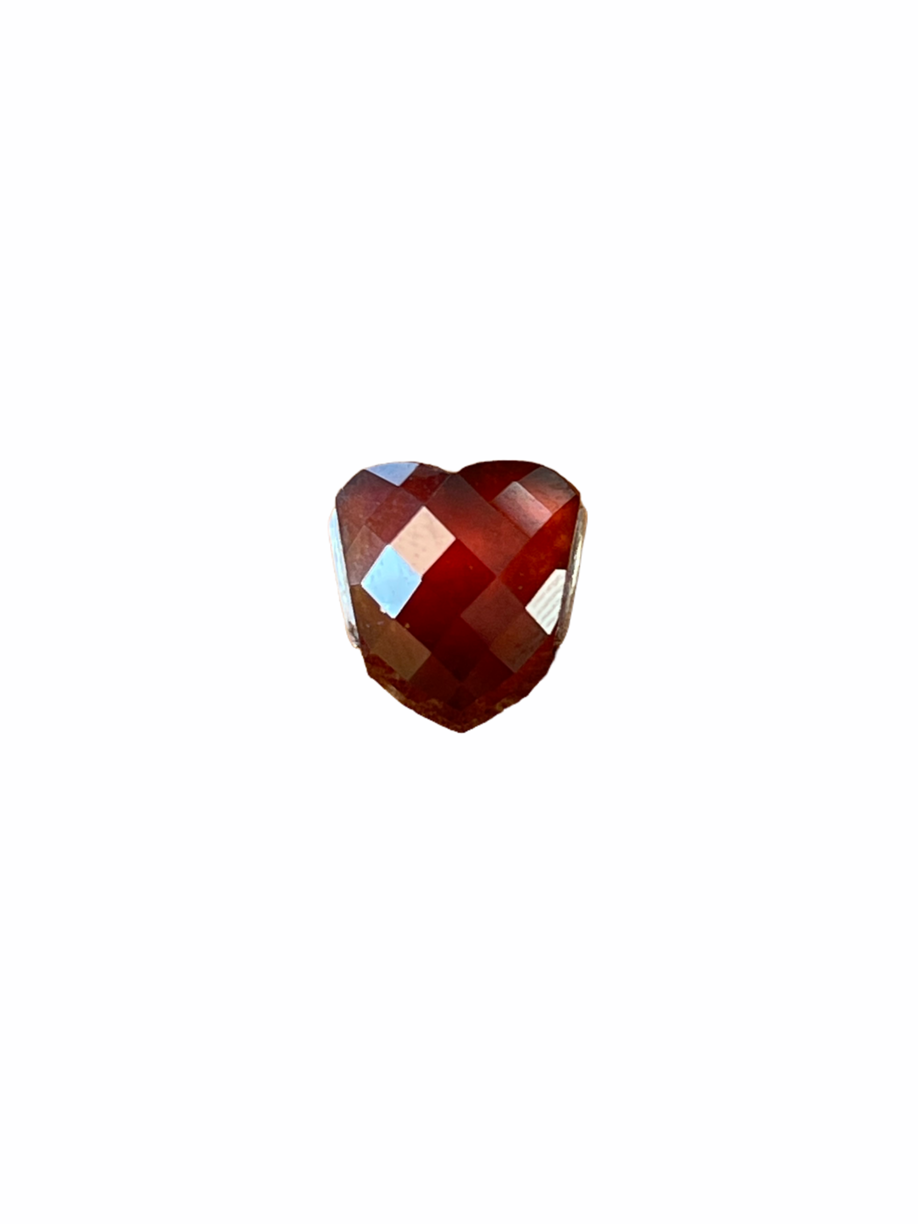 Red Garnet Heart Bead Valkyriegemsbeads